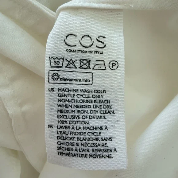 COS White Ruffle Sleeve Mini Dress - Picture 10 of 10